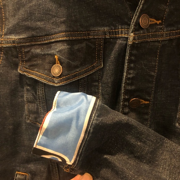 Upcycle Denim Jean Jacket M - Picture 3 of 9